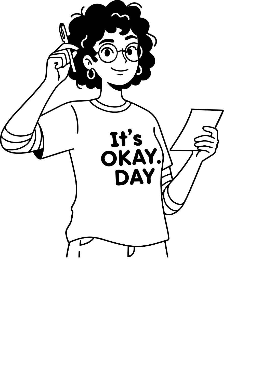 Person using Okay.day routines app